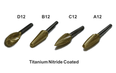 Product photograph of Titanium Nitride Coated Lathe Burs Gold